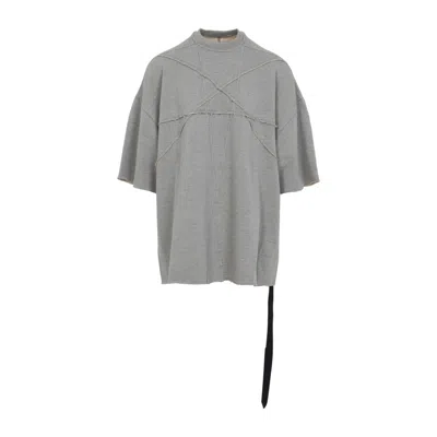 Rick Owens Drkshdw Drkshdw By Rick Owens Relaxed Cotton Tee In Gray