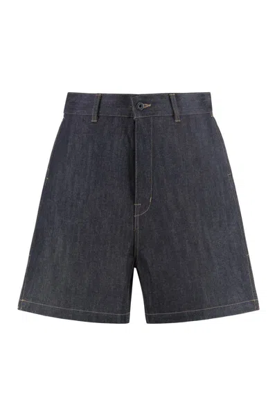 RICK OWENS DRKSHDW DRKSHDW BY RICK OWENS RICK OWENS X DRKSHDW - DENIM BERMUDA SHORTS