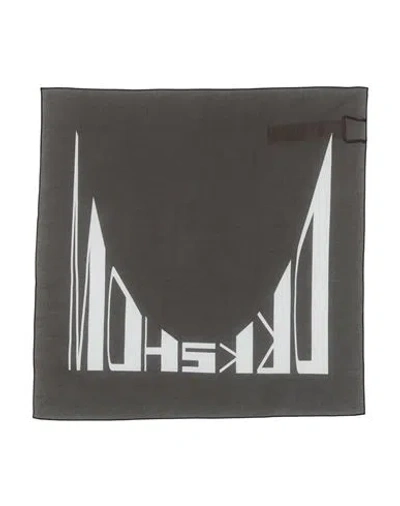 Rick Owens Drkshdw Drkshdw By Rick Owens Scarf Charcoal Size - Cotton In Grey