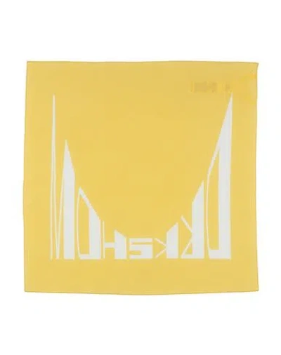 Rick Owens Drkshdw Drkshdw By Rick Owens Scarf Marigold Size - Cotton In Yellow