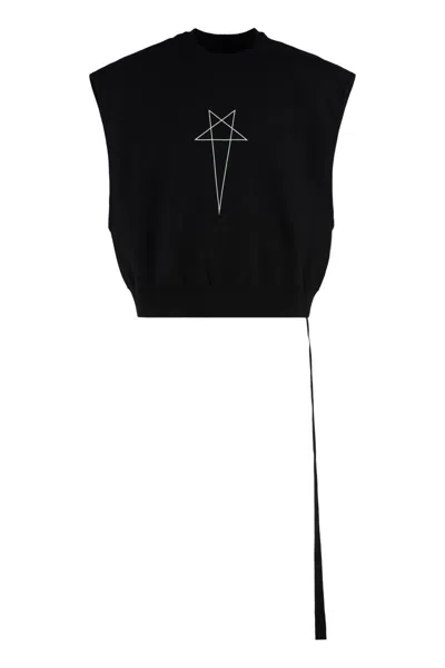 Rick Owens Drkshdw Drkshdw By Rick Owens Sleeveless Sweatshirt In Black