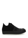 Rick Owens Drkshdw Black Hollywood Hustler Low Sneaks Sneakers In Black