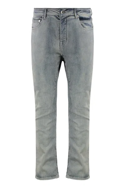 Rick Owens Drkshdw Drkshdw By Rick Owens Stretch Cotton Jeans In Navy