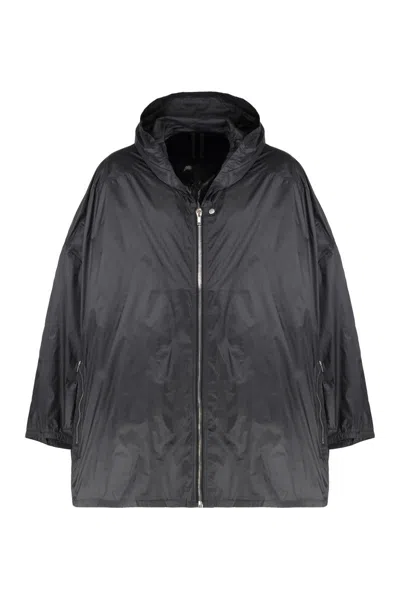 Rick Owens Drkshdw Drkshdw By Rick Owens Technical Fabric Waterproof Jacket In Black