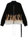 Rick Owens Drkshdw Drkshdw By Rick Owens Cotton Full-zip Sweatshirt In Black