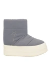Rick Owens Drkshdw Drkshdw By Rick Owens Woman Ankle Boots Grey Size 8 Textile Fibers In Gray