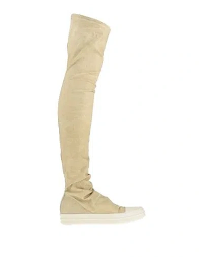 Rick Owens Drkshdw Drkshdw By Rick Owens Woman Boot Pastel Yellow Size 11 Textile Fibers