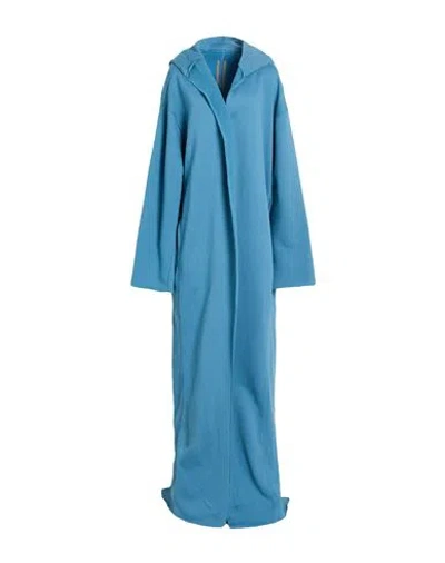 Rick Owens Drkshdw Drkshdw By Rick Owens Woman Coat Slate Blue Size S Cotton