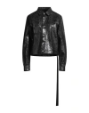 Rick Owens Drkshdw Drkshdw By Rick Owens Woman Denim Outerwear Black Size M Cotton In Black
