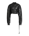Rick Owens Drkshdw Drkshdw By Rick Owens Woman Denim Outerwear Black Size S Polyamide In Black