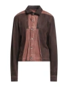 Rick Owens Drkshdw Drkshdw By Rick Owens Woman Denim Outerwear Brown Size S Cotton In Brown