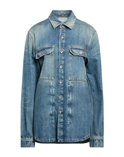 Rick Owens Drkshdw Drkshdw By Rick Owens Woman Denim Shirt Blue Size Xs Cotton