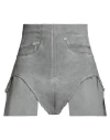 Rick Owens Drkshdw Drkshdw By Rick Owens Woman Denim Shorts Grey Size M Cotton, Polyester, Elastane In Gray