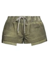 Rick Owens Drkshdw Drkshdw By Rick Owens Woman Denim Shorts Sage Green Size M Cotton In Green