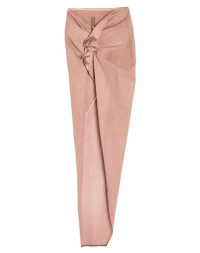 Rick Owens Drkshdw Drkshdw By Rick Owens Woman Denim Skirt Antique Rose Size S Cotton, Elastomultiester, Rubber In Pink