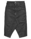 Rick Owens Drkshdw Drkshdw By Rick Owens Woman Denim Skirt Black Size 29 Cotton, Elastane, Rubber In Gray
