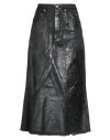 Rick Owens Drkshdw Drkshdw By Rick Owens Woman Denim Skirt Black Size S Cotton In Black