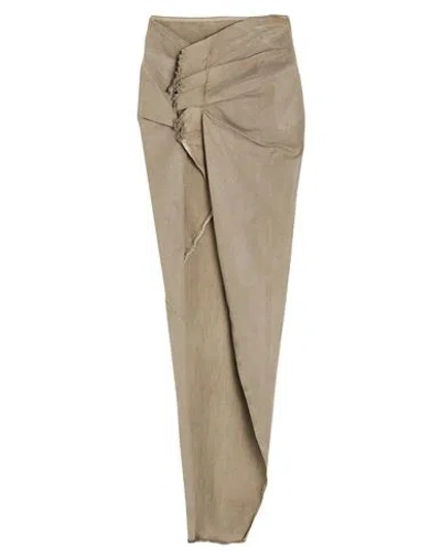 RICK OWENS DRKSHDW DRKSHDW BY RICK OWENS WOMAN DENIM SKIRT GREY SIZE XS COTTON, ELASTOMULTIESTER, RUBBER