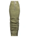 Rick Owens Drkshdw Drkshdw By Rick Owens Woman Denim Skirt Light Green Size M Cotton, Polyester, Elastane