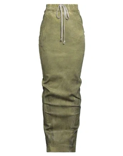 Rick Owens Drkshdw Drkshdw By Rick Owens Woman Denim Skirt Light Green Size M Cotton, Polyester, Elastane