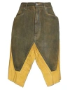 Rick Owens Drkshdw Drkshdw By Rick Owens Woman Denim Skirt Military Green Size 26 Cotton In Green