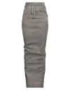 Rick Owens Drkshdw Drkshdw By Rick Owens Woman Denim Skirt Taupe Size S Cotton, Polyester, Elastane In Gray