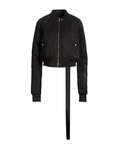 Rick Owens Drkshdw Drkshdw By Rick Owens Woman Jacket Black Size M Polyamide, Cotton