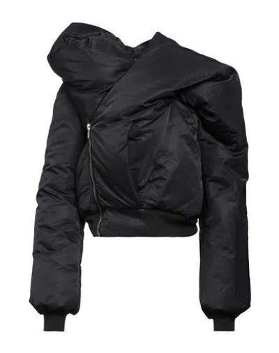 Rick Owens Drkshdw Drkshdw By Rick Owens Woman Jacket Black Size Xl Polyamide