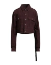 Rick Owens Drkshdw Drkshdw By Rick Owens Woman Jacket Mauve Size M Cotton In Purple