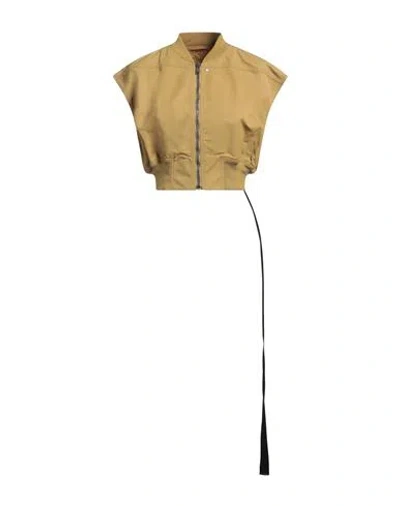 Rick Owens Drkshdw Drkshdw By Rick Owens Woman Jacket Mustard Size S Nylon, Cotton In Yellow