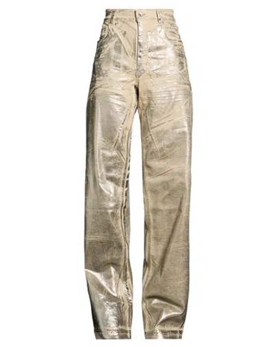 Rick Owens Drkshdw Drkshdw By Rick Owens Woman Jeans Beige Size 26 Cotton, Polyester, Rubber