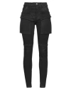 Rick Owens Drkshdw Drkshdw By Rick Owens Woman Jeans Black Size 28 Cotton, Elastomultiester, Rubber In Gray