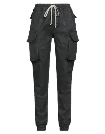 RICK OWENS DRKSHDW DRKSHDW BY RICK OWENS WOMAN JEANS BLACK SIZE S COTTON, ELASTOMULTIESTER, RUBBER