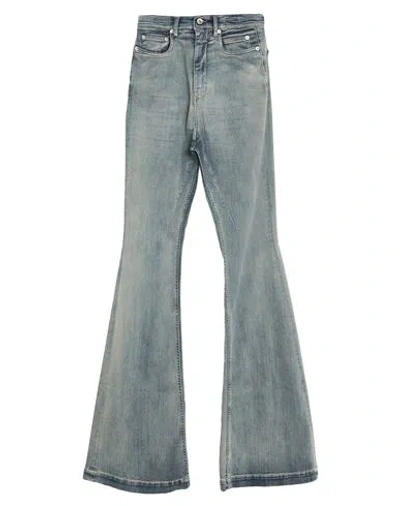 Rick Owens Drkshdw Drkshdw By Rick Owens Woman Jeans Blue Size 26 Cotton, Elastomultiester, Rubber