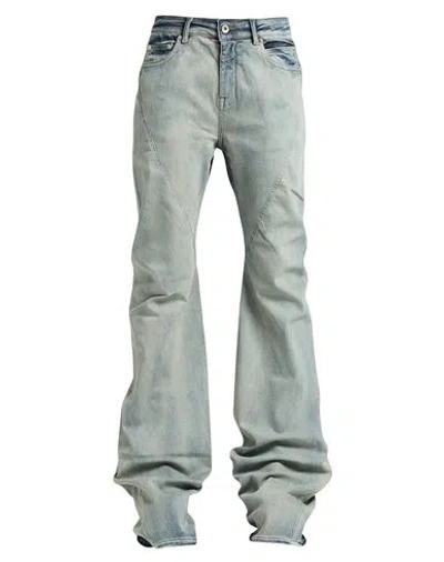 Rick Owens Drkshdw Drkshdw By Rick Owens Woman Jeans Blue Size 28 Cotton, Elastomultiester, Rubber