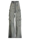 Rick Owens Drkshdw Drkshdw By Rick Owens Woman Jeans Blue Size Xs Cotton, Elastomultiester, Rubber In Gray