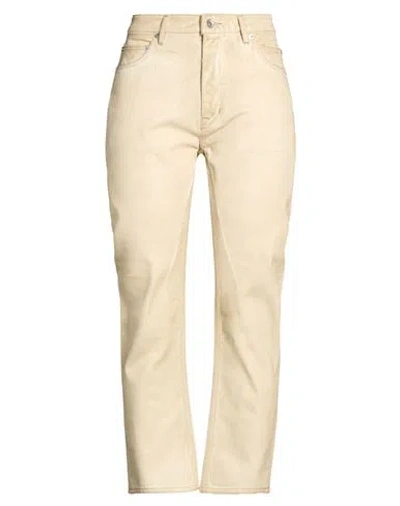 Rick Owens Drkshdw Drkshdw By Rick Owens Woman Jeans Cream Size 26 Cotton In Multi