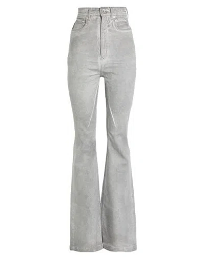 Rick Owens Drkshdw Drkshdw By Rick Owens Woman Jeans Grey Size 25 Cotton, Polyester, Elastane In Gray