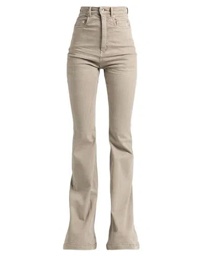 Rick Owens Drkshdw Drkshdw By Rick Owens Woman Jeans Grey Size 31 Cotton, Polyester, Rubber In Grey