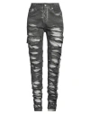 Rick Owens Drkshdw Drkshdw By Rick Owens Woman Jeans Grey Size 27 Cotton, Polyester, Rubber