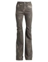 Rick Owens Drkshdw Drkshdw By Rick Owens Woman Jeans Grey Size 29 Cotton, Elastomultiester, Rubber In Gray