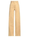 Rick Owens Drkshdw Drkshdw By Rick Owens Woman Jeans Mustard Size 26 Cotton, Polyester, Rubber In Yellow