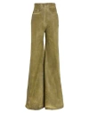 Rick Owens Drkshdw Dirt Cooper High Rise Denim Wide Jeans In Green