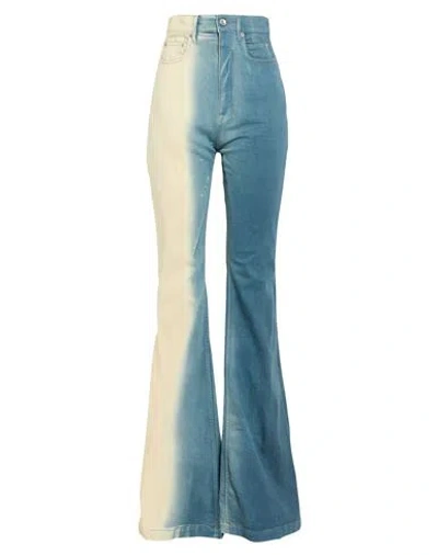 Rick Owens Drkshdw Drkshdw By Rick Owens Woman Jeans Slate Blue Size 26 Cotton, Polyester, Rubber