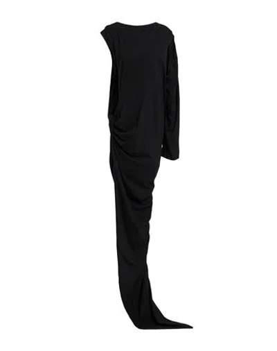 Rick Owens Drkshdw Drkshdw By Rick Owens Woman Maxi Dress Black Size Onesize Cotton In Black