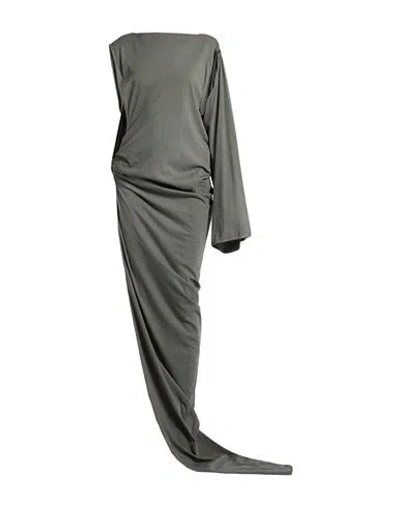Rick Owens Drkshdw Drkshdw By Rick Owens Woman Maxi Dress Grey Size Onesize Cotton