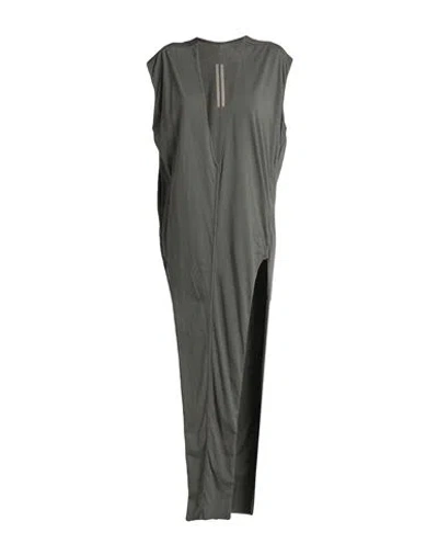 Rick Owens Drkshdw Drkshdw By Rick Owens Woman Maxi Dress Grey Size M Cotton