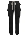 Rick Owens Drkshdw Panelled Drawstring Cotton Track Pants In Black