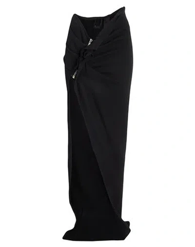 Rick Owens Drkshdw Drkshdw By Rick Owens Woman Maxi Skirt Black Size M Cotton In Black
