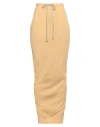 Rick Owens Drkshdw Loose Waist Skirt In Beige